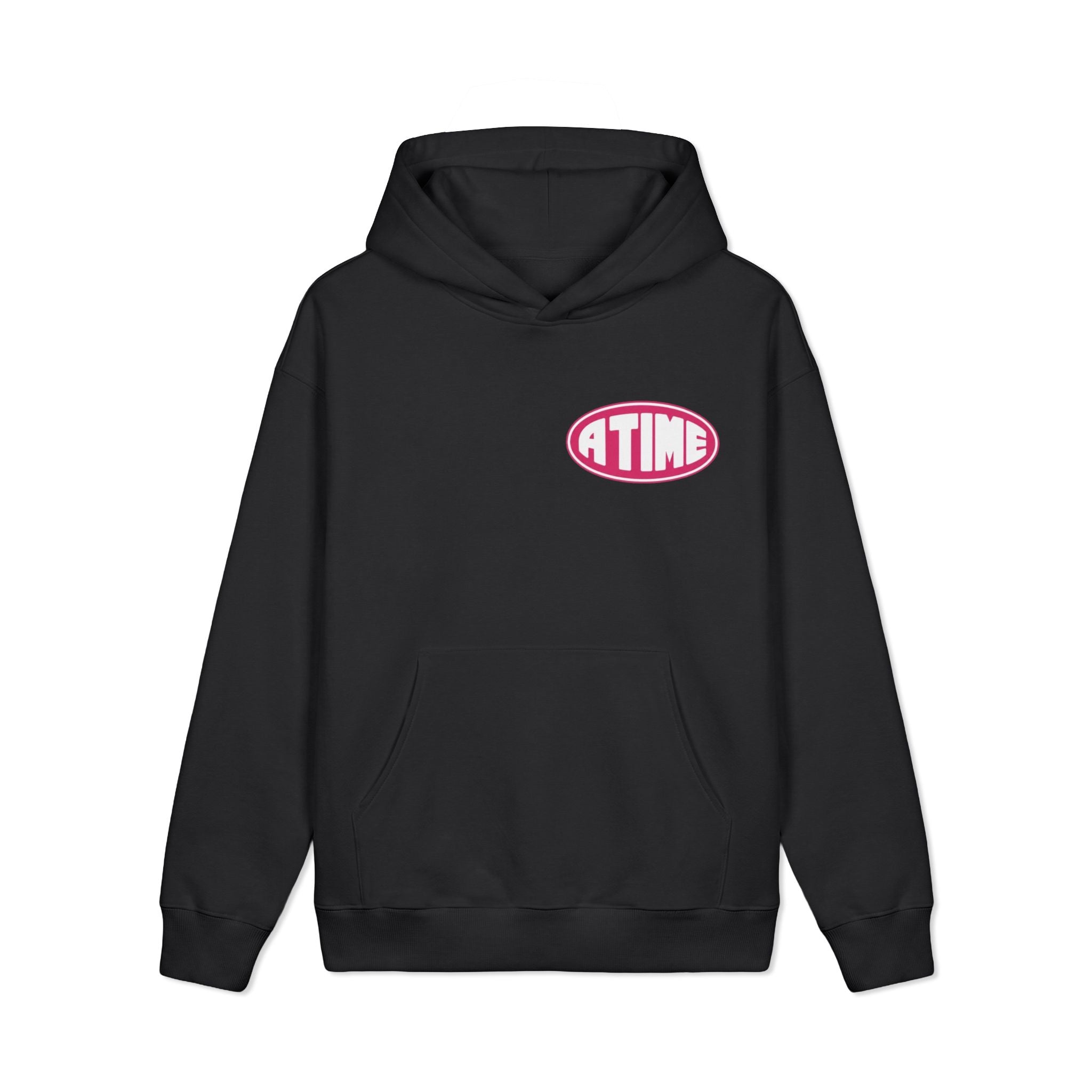 Atime hoodie pink logo
