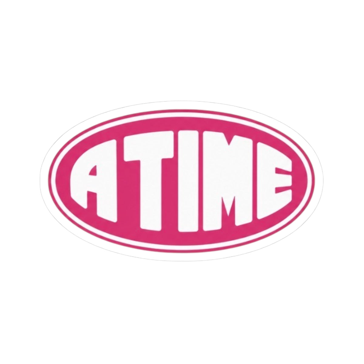 Atime pink logo sticker