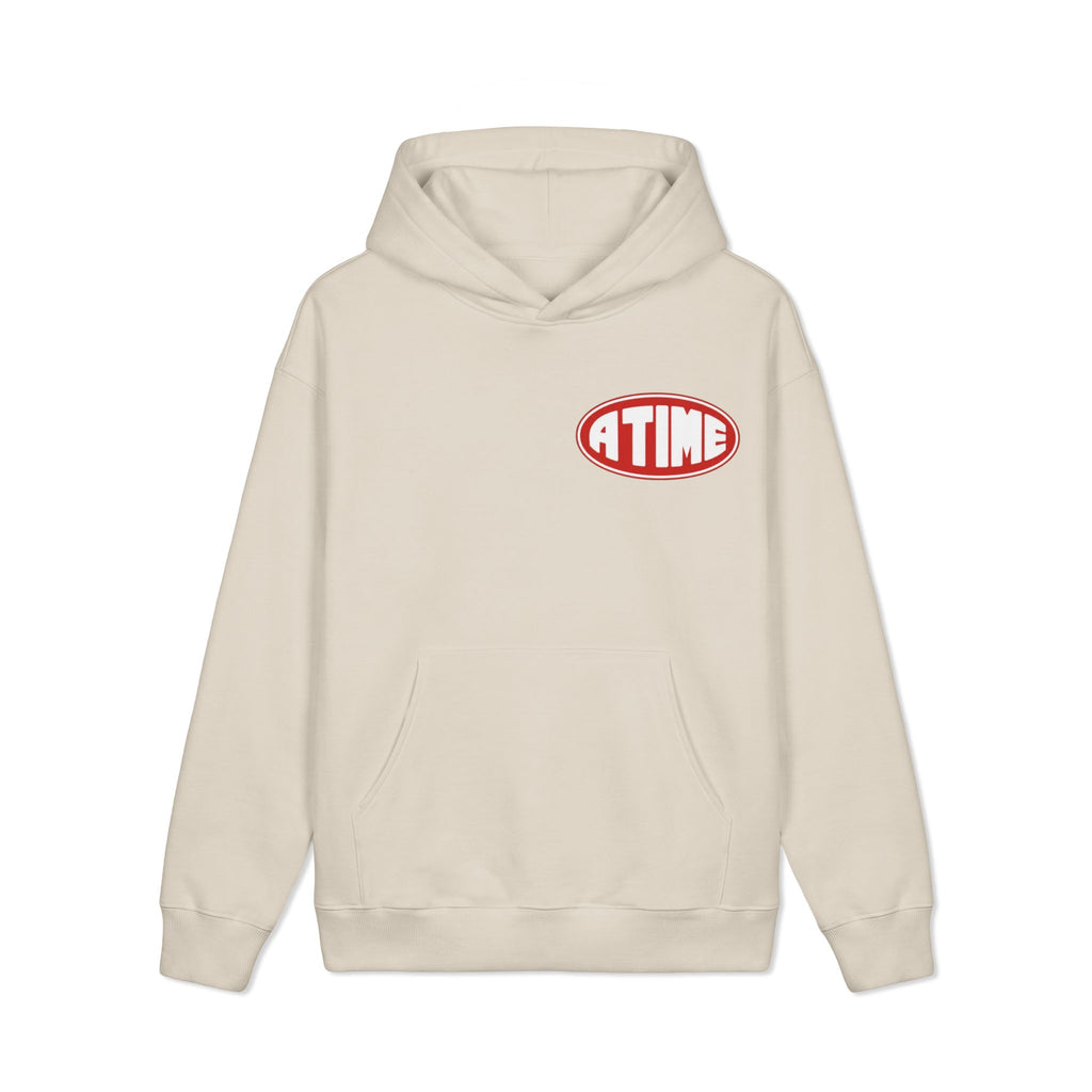 Atime hoodie red logo