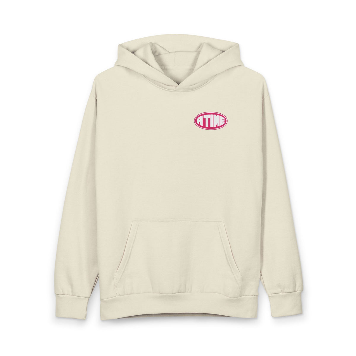 Atime hoodie pink logo