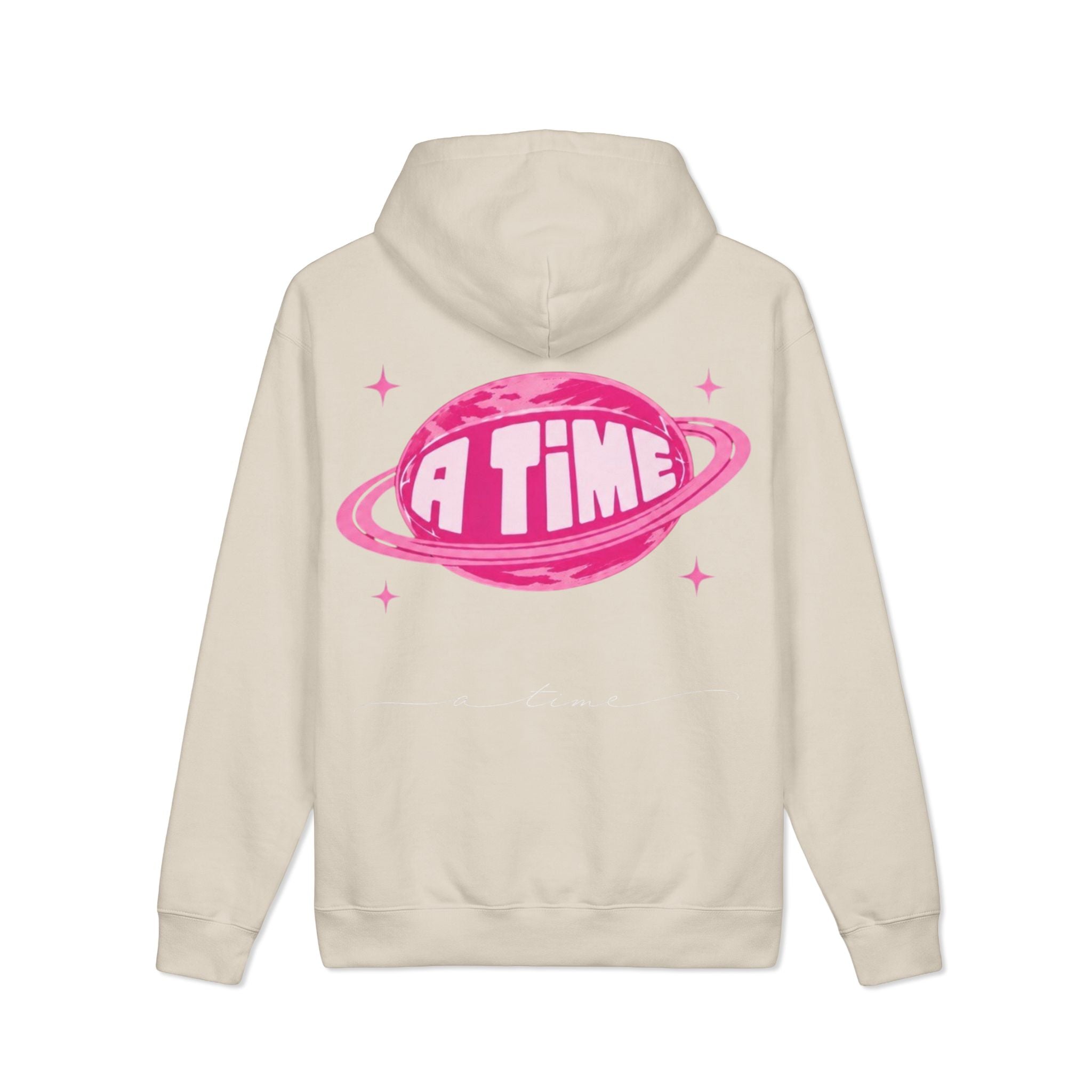 Atime hoodie pink logo