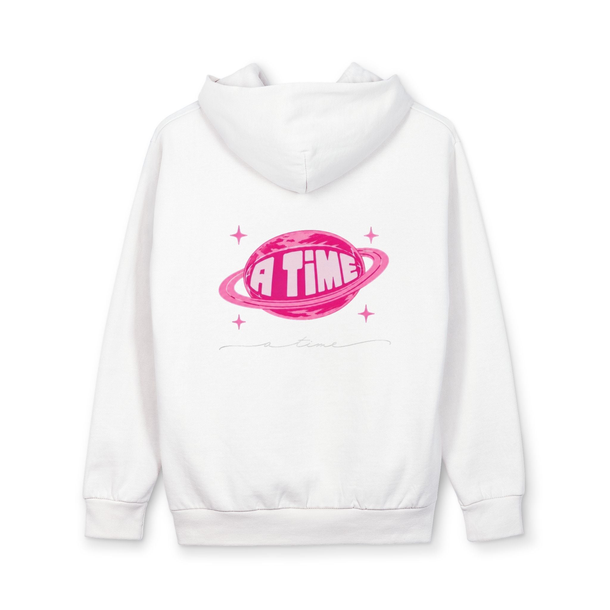 Atime hoodie pink logo