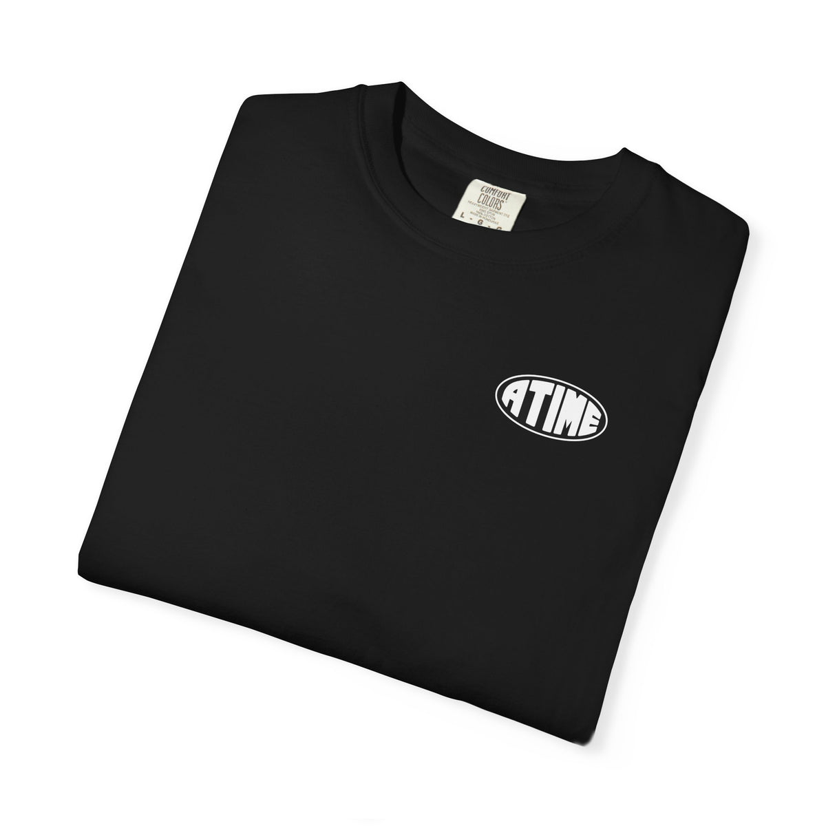 Atime tee white logo