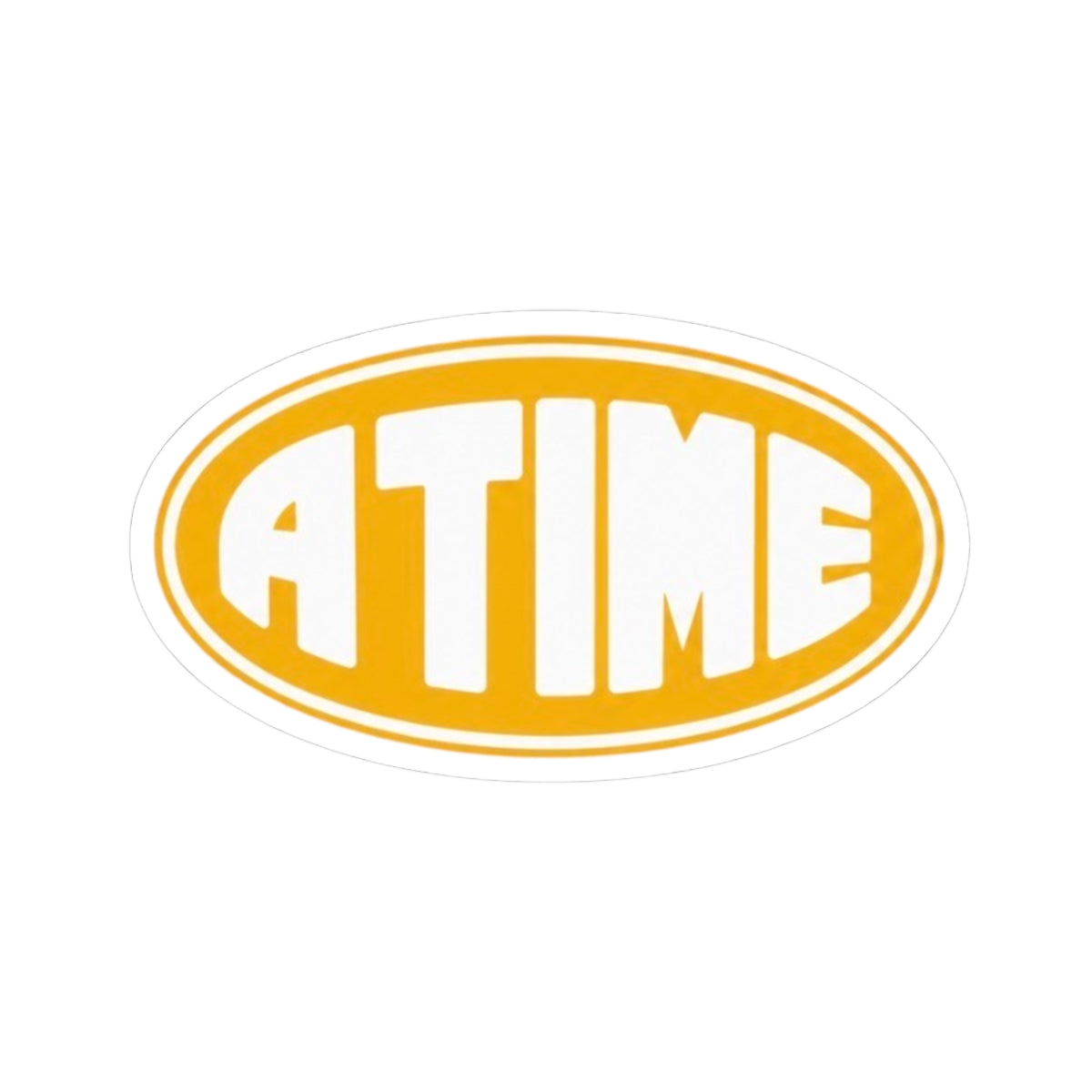 Atime yellow logo sticker