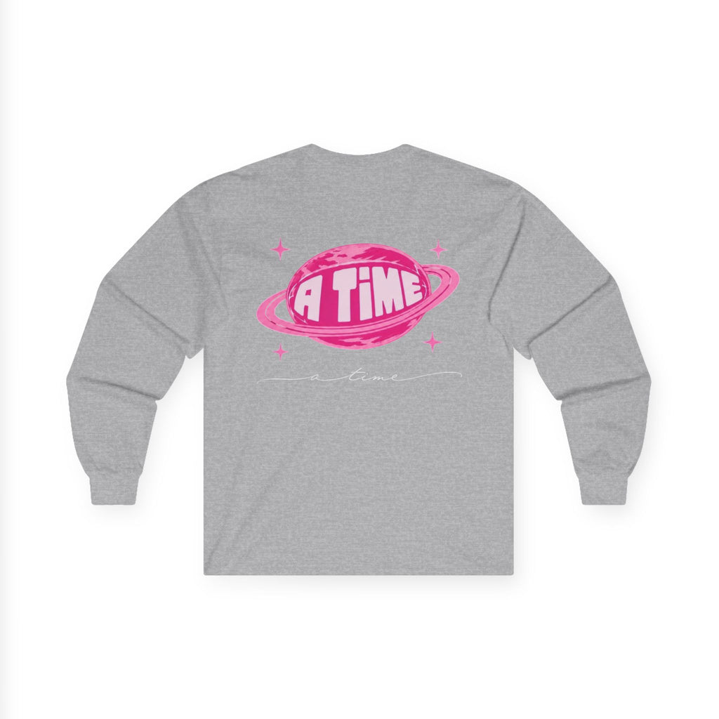 Atime long sleeve pink logo