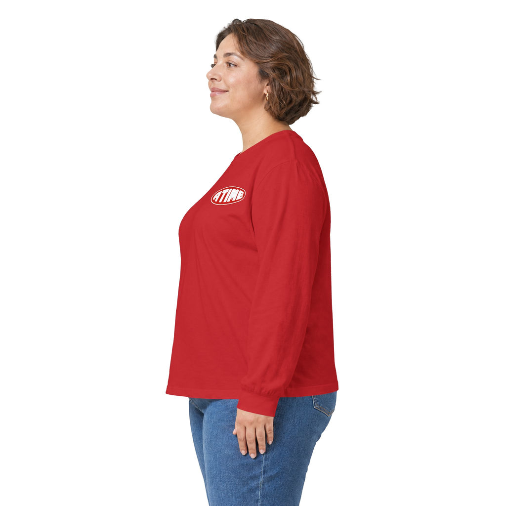 Atime long sleeve red logo