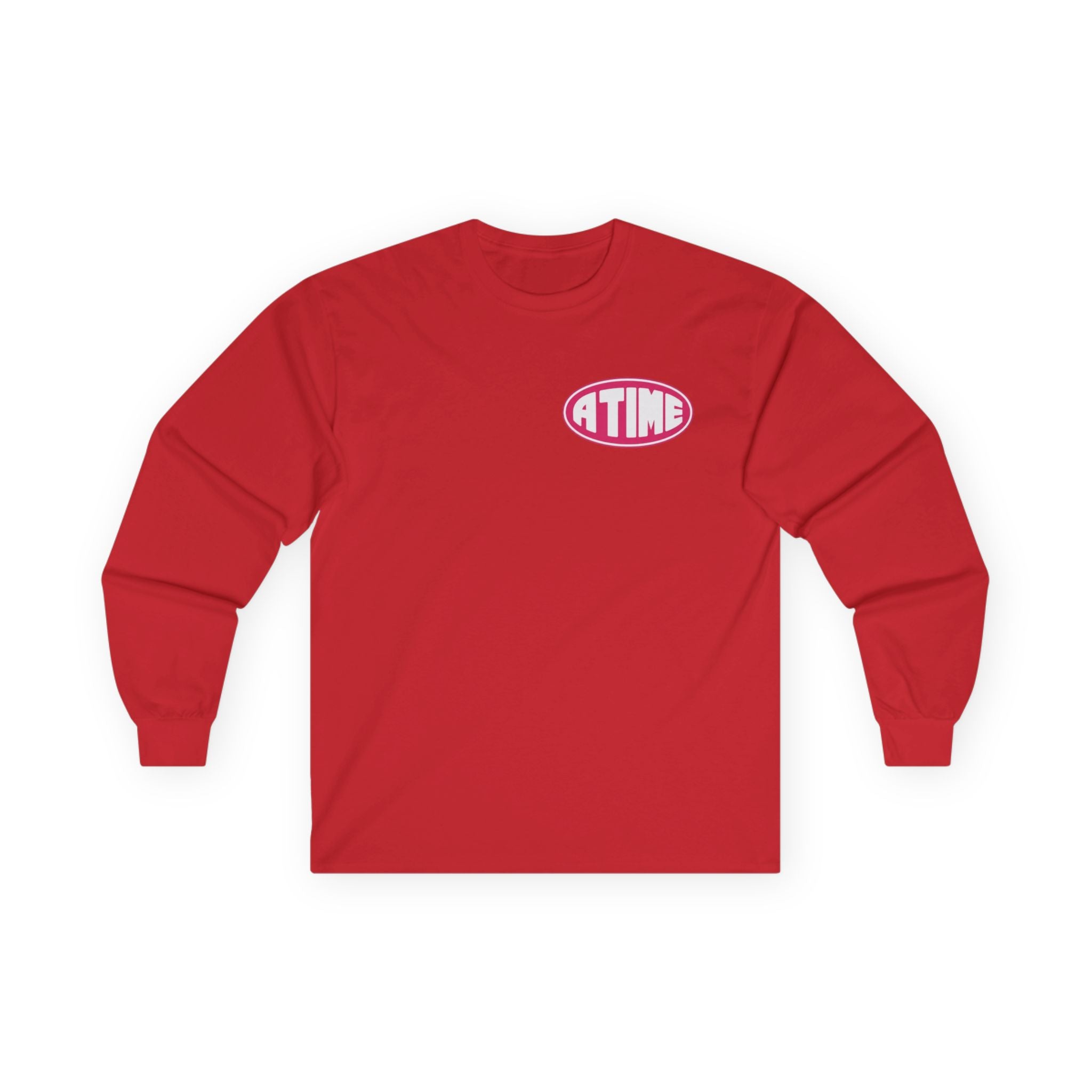 Atime long sleeve pink logo