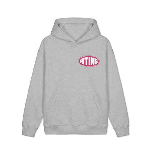 Atime hoodie pink logo