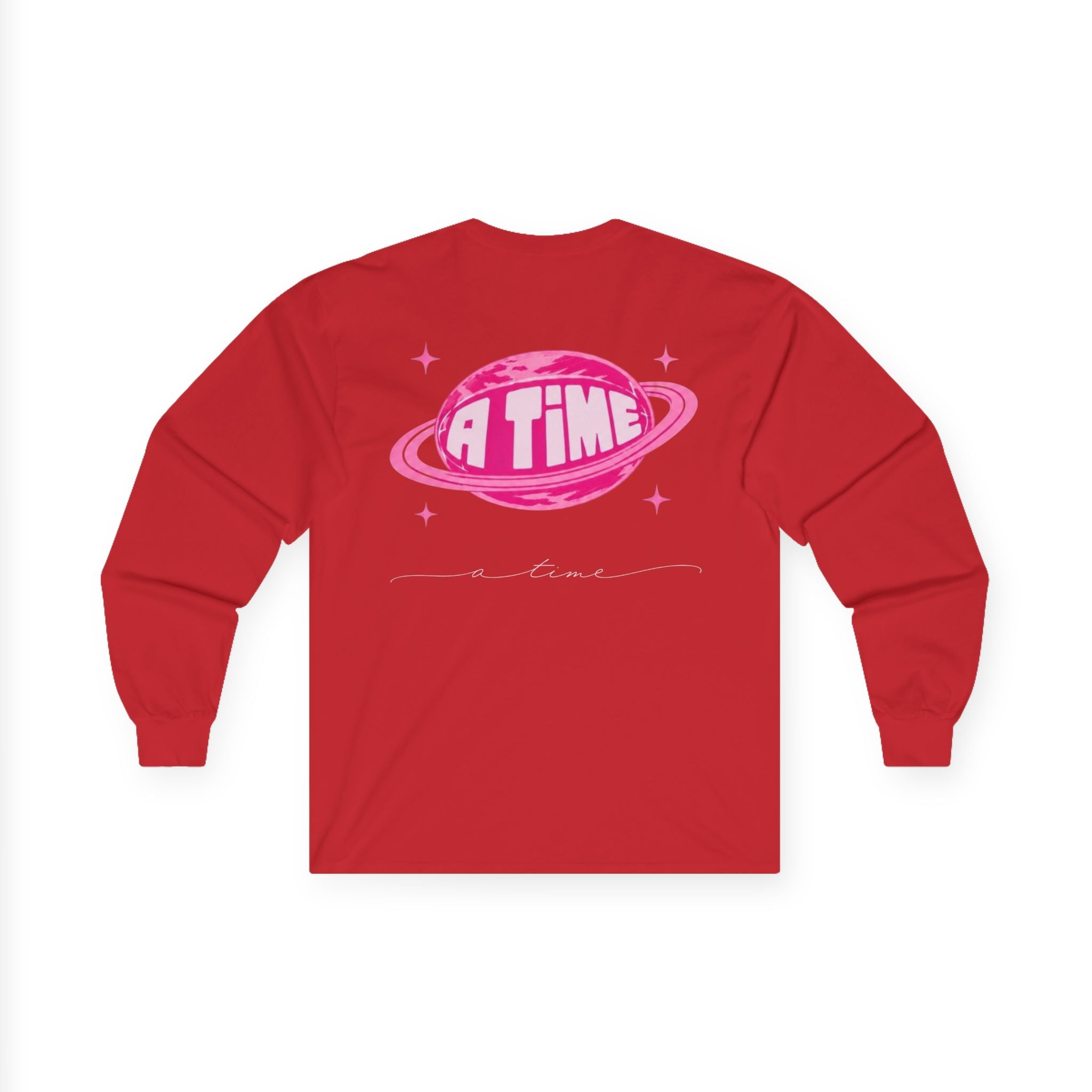 Atime long sleeve pink logo