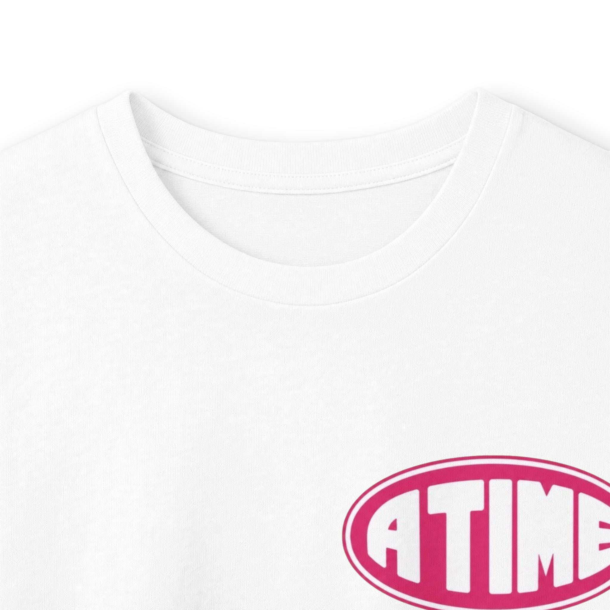 Atime long sleeve pink logo