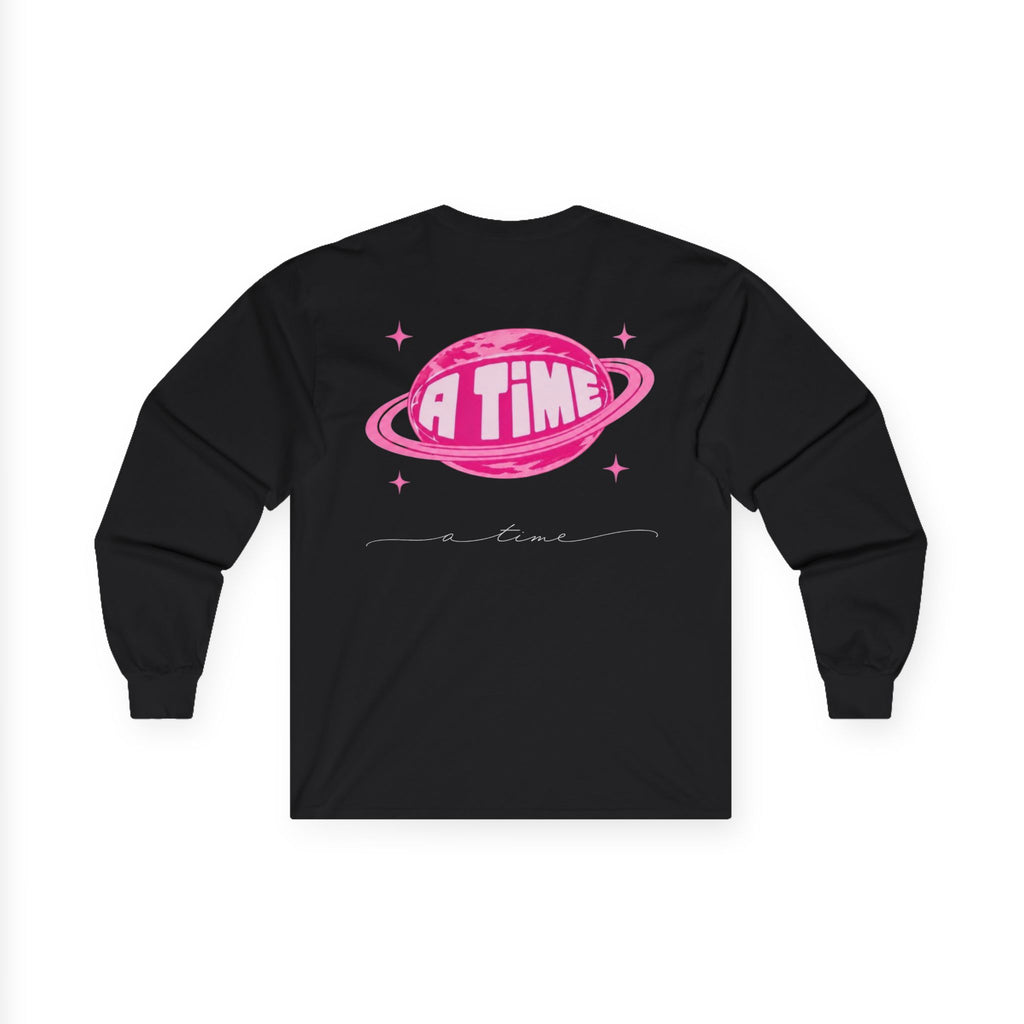 Atime long sleeve pink logo