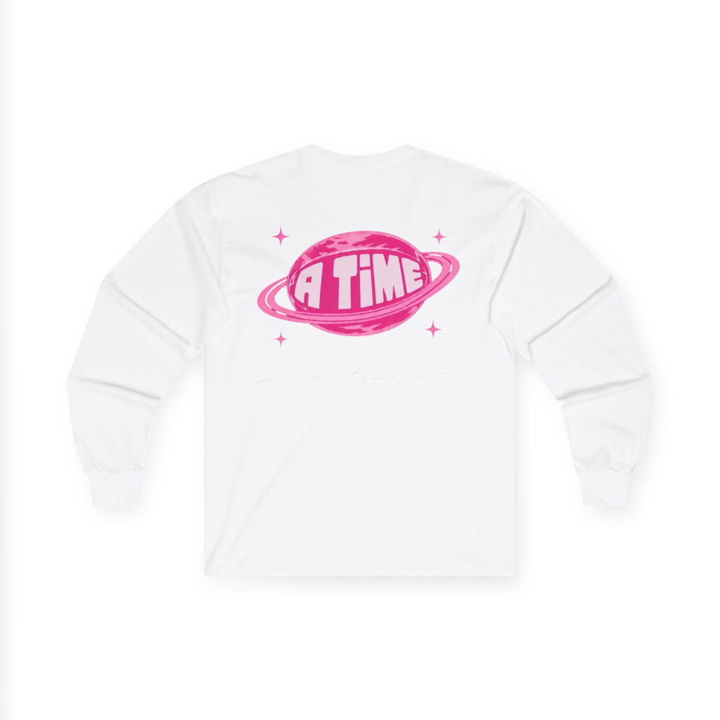 Atime long sleeve pink logo