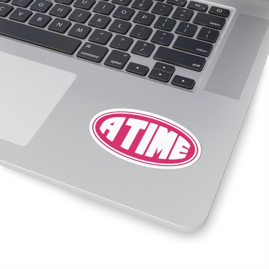 Atime pink logo sticker